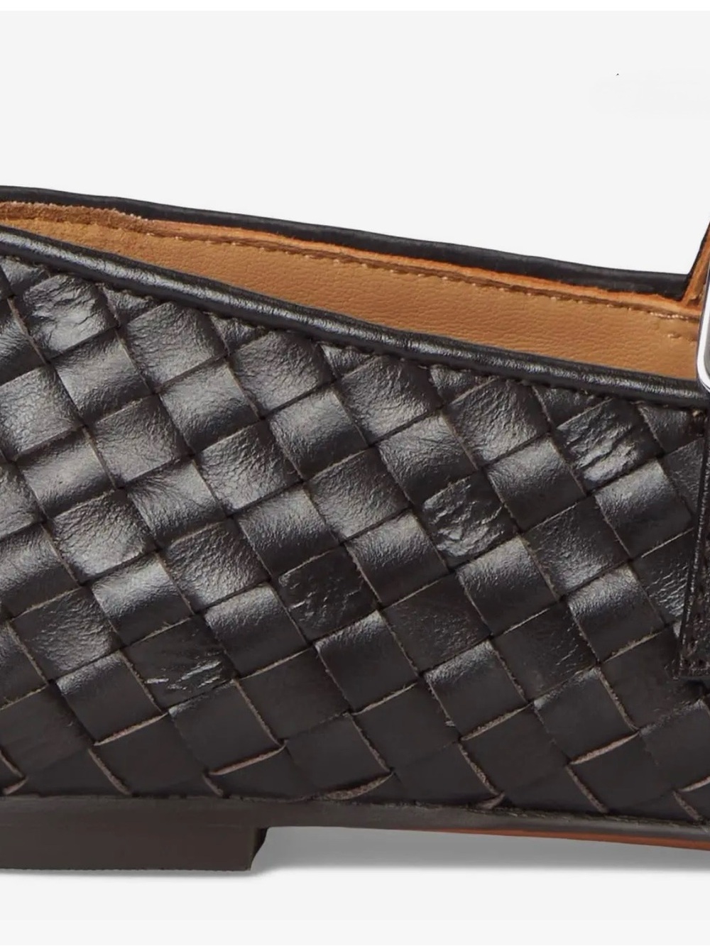 Madewell - The Remy Mary Jane Flat in Woven Leather - Picture 8 of 11